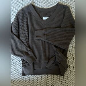 American Eagle Waffle Knit Top
